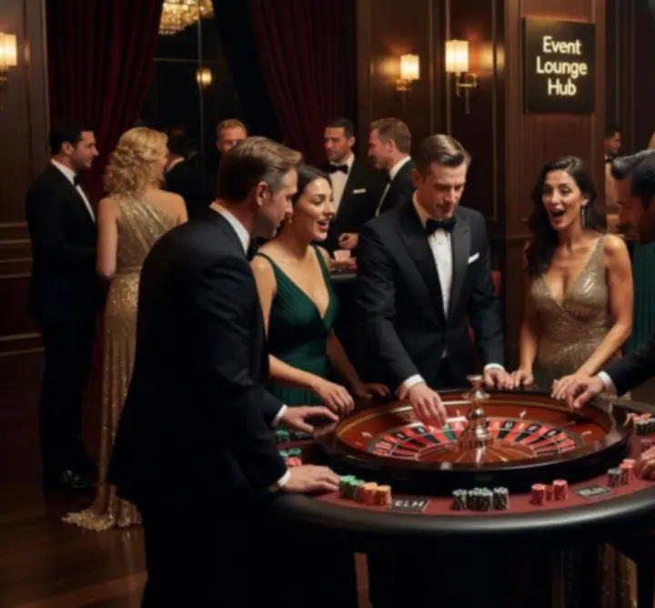 Profesjonalne stoły kasynowe podczas eventu Book  REPO Dariusz Kwapień